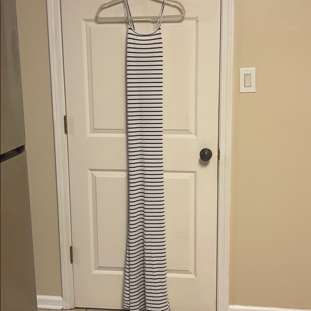 Striped maxi dress